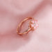 Buy Cherry Blossom Rotatable Ring - Elegant Spin Rings in Rose Gold | Elegantlyushop