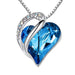 Buy Heart Shaped Geometric Necklace - 925 Silver Jewelry for Women | Elegantlyushop