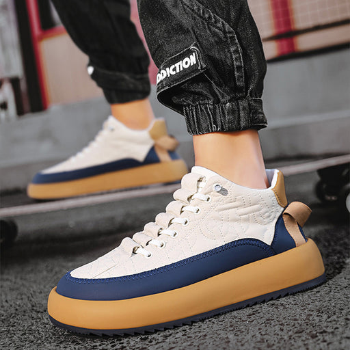 Buy Trendy Color-Blocked Sports Shoes - Fashionable Lace-Up Sneakers for Men | Elegantlyushop