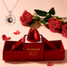 Buy Hot Valentine's Day Gifts Metal Rose Jewelry Gift Box Necklace - Elegantlyushop