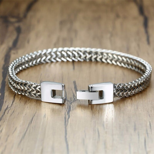 Buy Stylish Stainless Steel Chain Bracelet for Men - Trendy Male Jewelry | Elegantlyushop