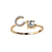 Buy New Design Adjustable 26 Initial Letter Ring - Elegant Jewelry for Women