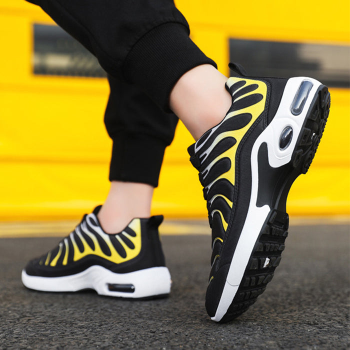 Buy Color-Blocked Sneakers for Men - Personalized Fashion with Air Cushion Technology 