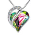 Buy Heart Shaped Geometric Necklace - 925 Silver Jewelry for Women | Elegantlyushop