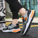 Buy Color-Blocked Sneakers - Fashionable and Breathable Lace-Up Shoes for Men