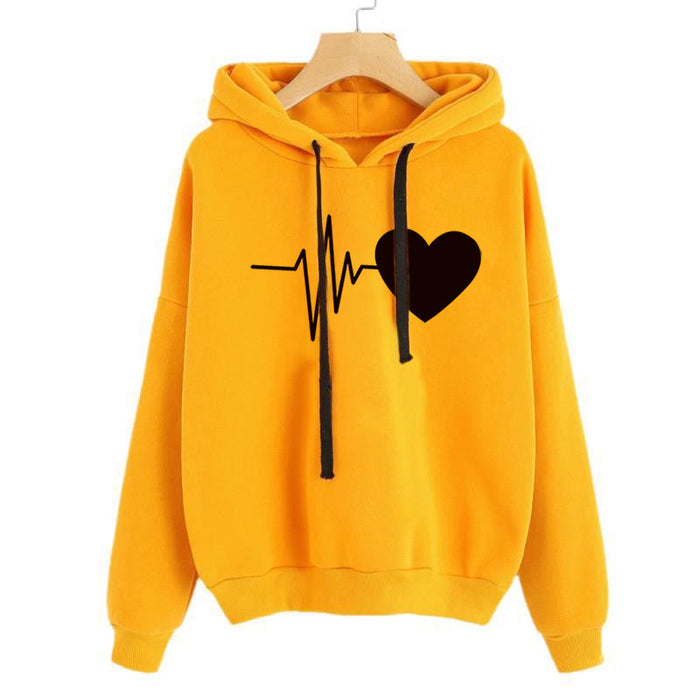 Heart Print Streetwear Hoodies - Elevate Your Style with Spring and Autumn Fashion