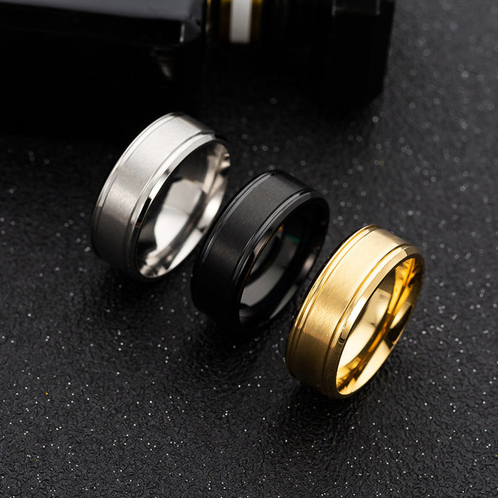 Buy Men's Wedding Rings - Black, Silver, Gold | Elegantlyushop