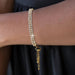 Buy Fashion Double Row Zircon Bracelet - Elegant Rhinestone Bracelet for Women