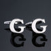 Buy Men's French English Letter Cufflinks - Elevate Your Style | Elegantlyushop