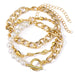 Buy Creative Heart Pearl Multi-Layer Chain OT Bracelet Suit - Retro Style | Elegantlyushop