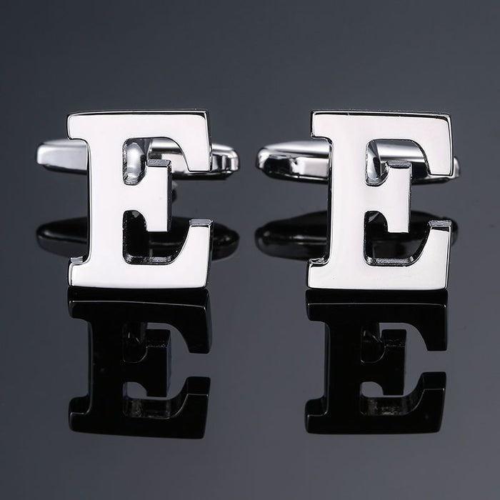 Buy Men's French English Letter Cufflinks - Elevate Your Style | Elegantlyushop