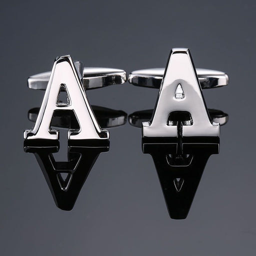 Buy Men's French English Letter Cufflinks - Elevate Your Style | Elegantlyushop