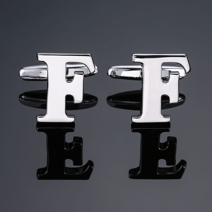 Buy Men's French English Letter Cufflinks - Elevate Your Style | Elegantlyushop