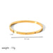 Buy Ins Style Titanium Steel Bracelet with Six-Pointed Star Buckle - Elegantlyushop