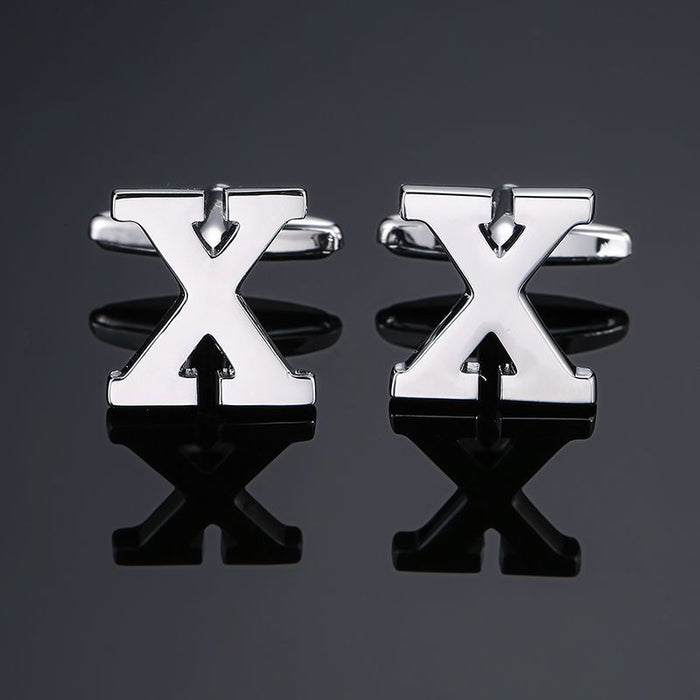 Men's French English Letter Cufflinks