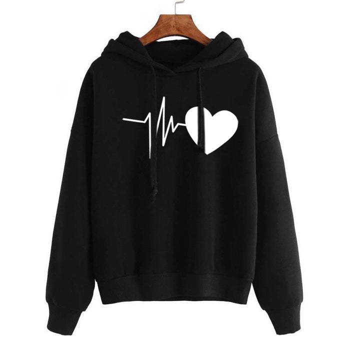 Heart Print Streetwear Hoodies - Elevate Your Style with Spring and Autumn Fashion